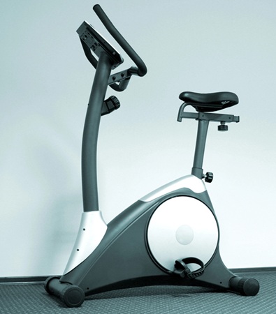Upright Exercise Bike in Living room
